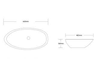 Раковина Cerutti SPA CR1005 66см белый